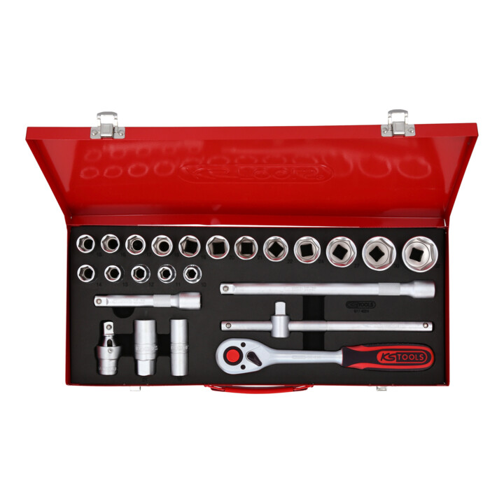 KS Tools 1/2" dopsleutelset, 24-delig zeskant