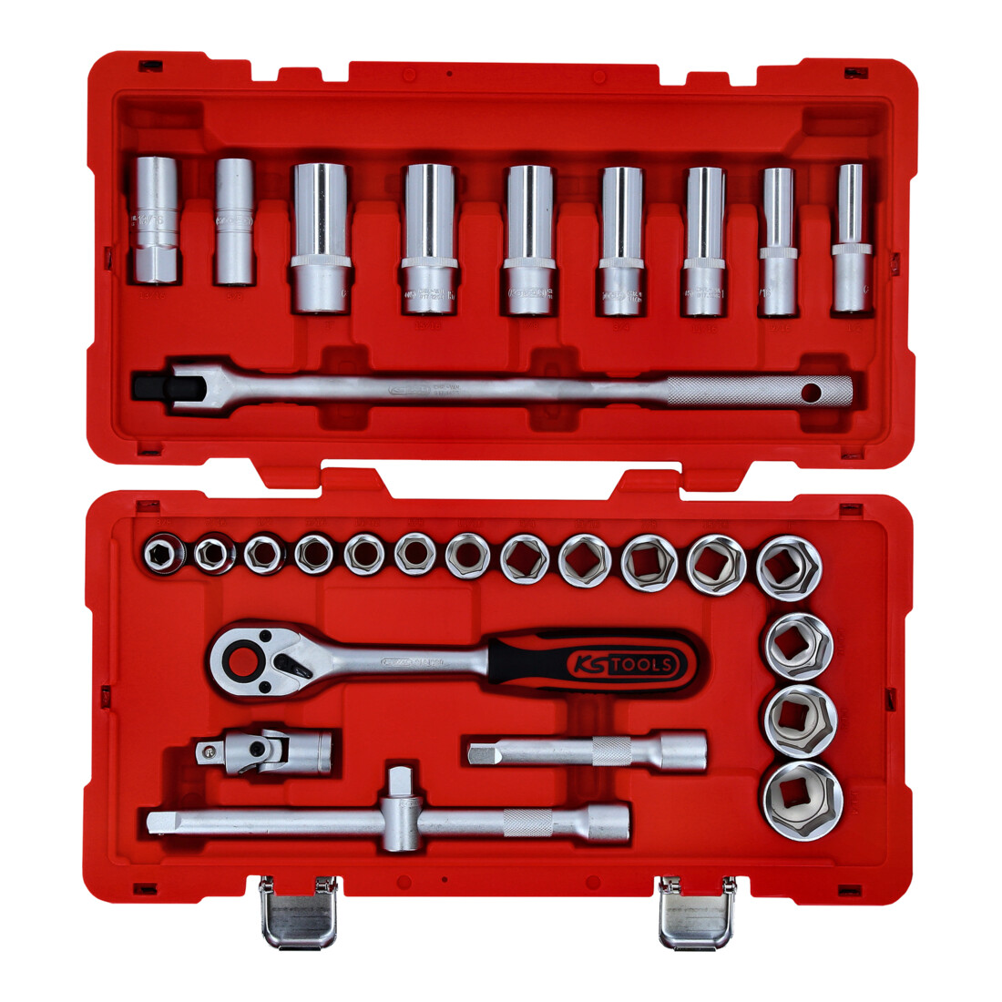 KS Tools 1/2" dopsleutelset, 30-delig.