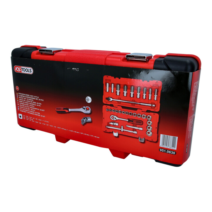 KS Tools 1/2" dopsleutelset, 30-delig.