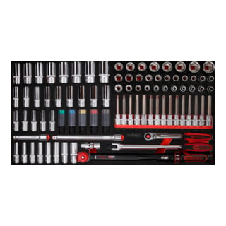 KS Tools 1/2" dopsleutelset in schuimrubberen inlage, 86 st.