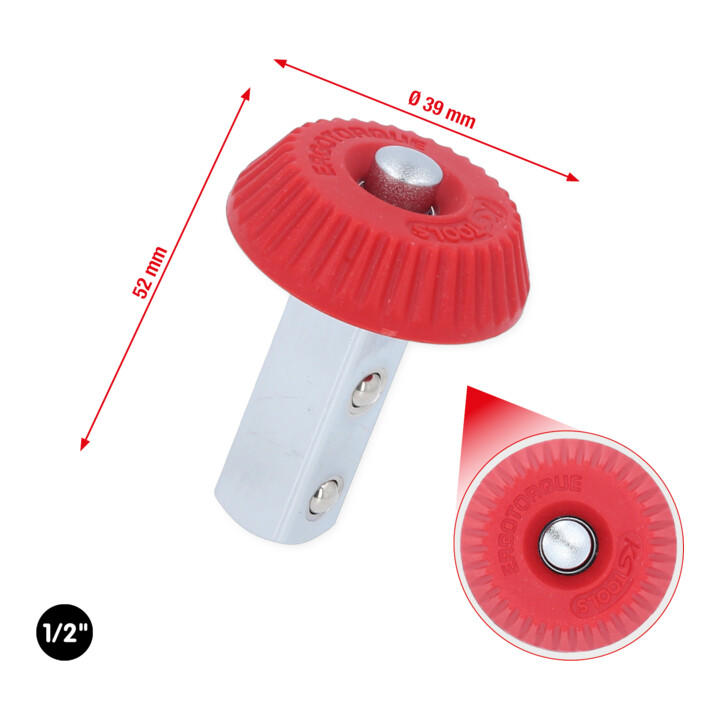 KS Tools 1/2" Drehknopf-Umsteckvierkant