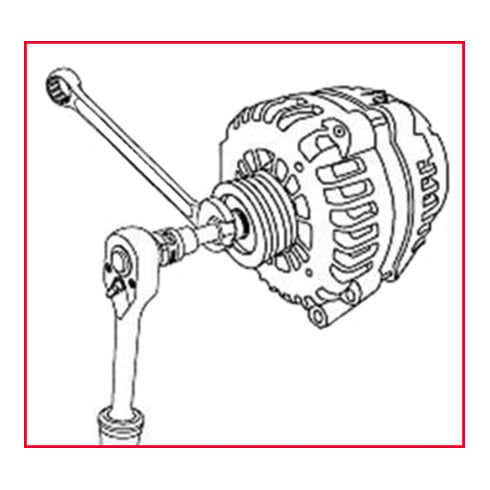 KS Tools 1/2" dynamo combisleutel zeskant moersleutel