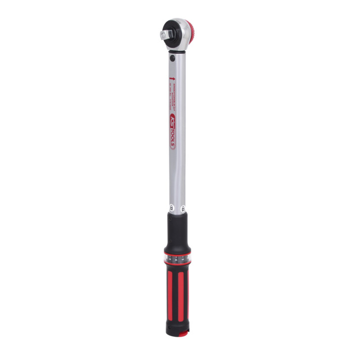 KS Tools 1/2" ERGOTORQUE®precision Drehmomentschlüssel 40-200 Nm mit Quick-Lock Drehknopf-Umsteck-Ratschenkopf