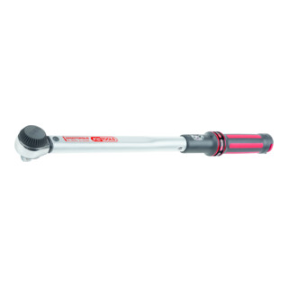 KS Tools 1/2" ERGOTORQUEbasic Drehmomentschlüssel mit Drehknopf-Umsteck-Ratschenkopf, 20-200Nm