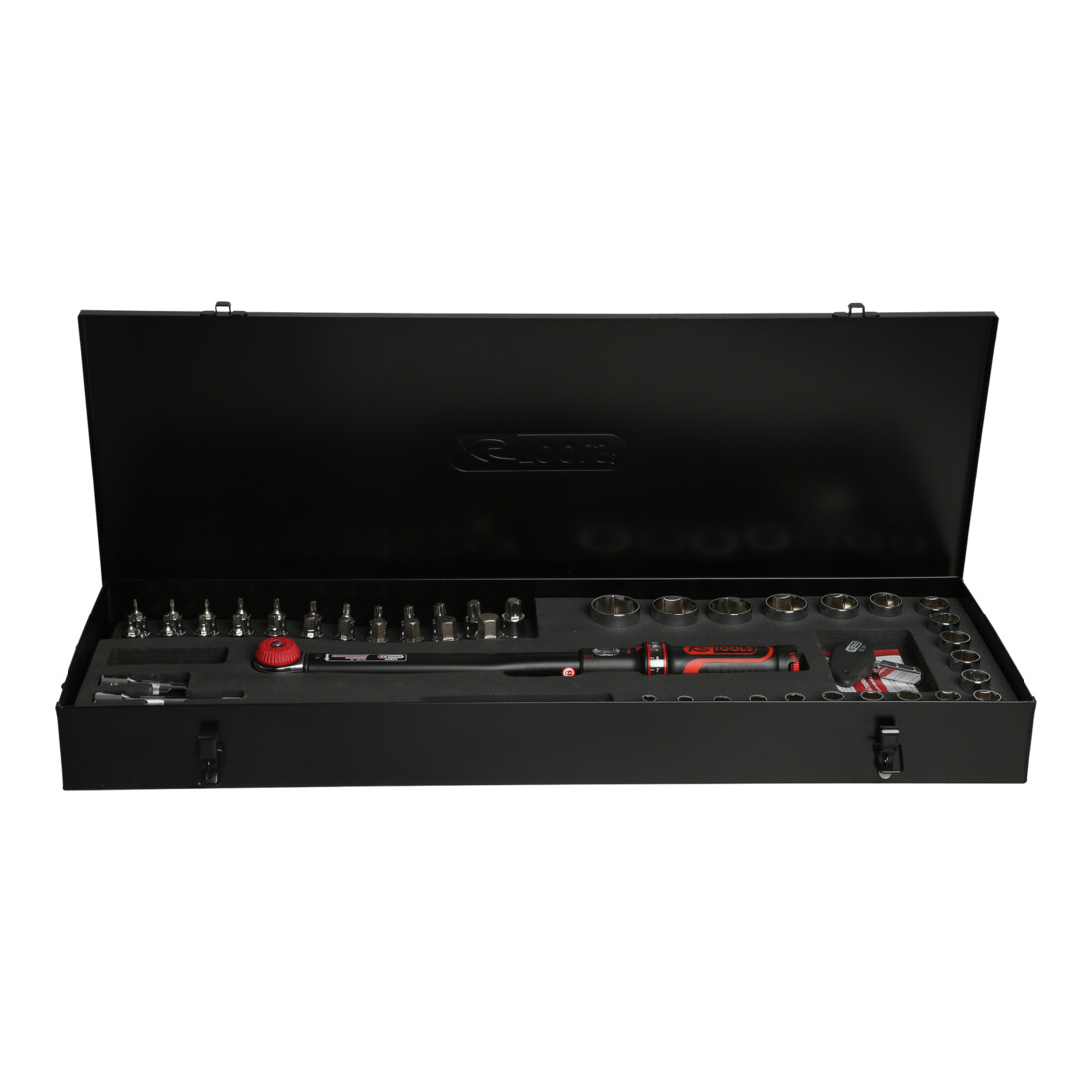KS Tools 1/2" ERGOTORQUEprecision Ratschen-Drehmomentschlüssel-Satz Drehknopf, 20-200Nm, 52-teilig