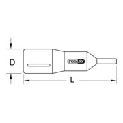 KS Tools 1/2" geïsoleerde bit inbus zeskant, lang-3