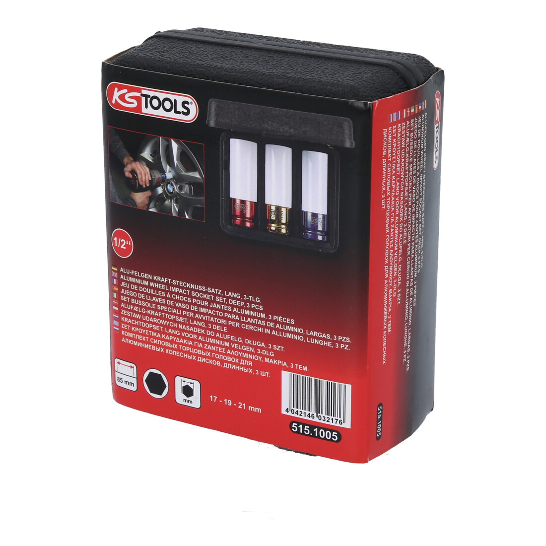 KS Tools 1/2" gelegerde velg dopsleutelset, 3-delig