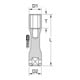 KS Tools 1/2" gelegerde velgmoerdopsleutel, XL, 21mm