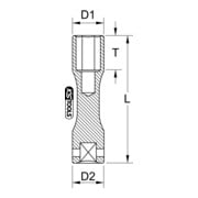 KS Tools 1/2" gelegerde velg steeksleutel, XL-4