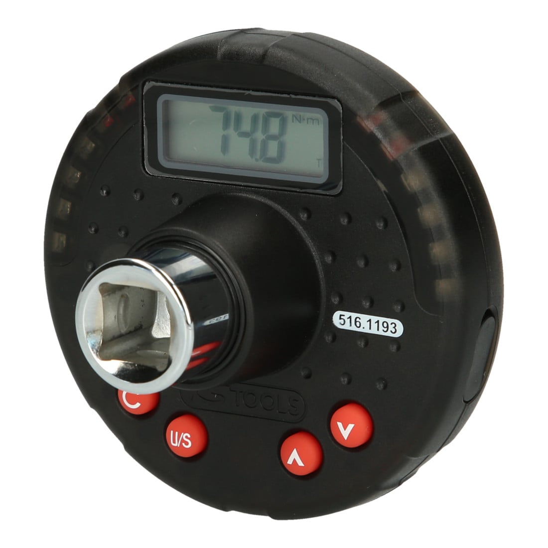 KS Tools 1/2 inch digitale koppelomvormer met gradenboog, 10-200 Nm