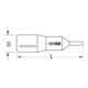 KS Tools 1/2" Isolierte Bit-Stecknuss Innensechskant, 5mm,267mm lang