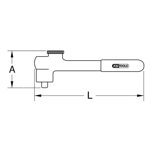 KS Tools 1/2" Isolierte Umschaltknarre, 5 - 35 Nm