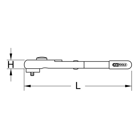 KS Tools 1/2" Isolierter Drehmomentschlüssel, 20-100Nm