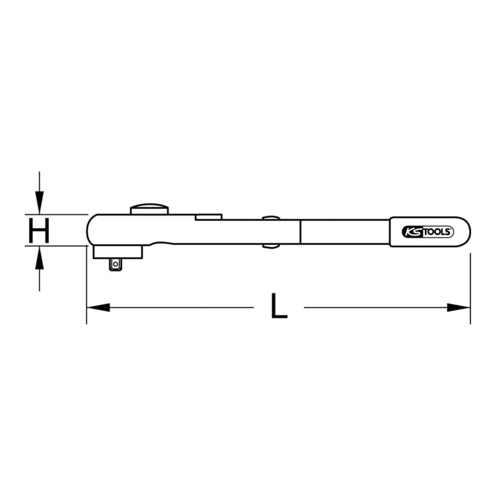 KS Tools 1/2" Isolierter Drehmomentschlüssel, 40-220Nm