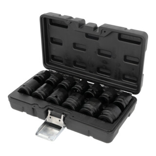 KS Tools 1/2" Jeu de douilles à chocs 12 pans, courtes, 13 pcs.