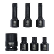 KS Tools 1/2" Jeu de douilles à chocs spéciales XZN, 7 pcs. M14-M18-4