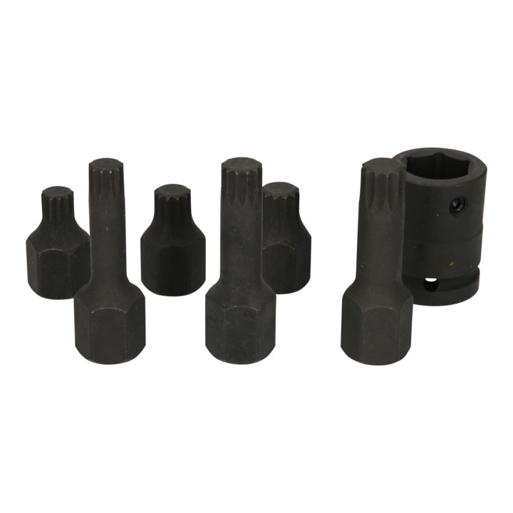 KS Tools 1/2" Jeu de douilles à chocs spéciales XZN, 7 pcs. M14-M18