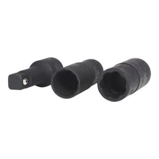 KS Tools 1/2" Jeu de douilles double à chocs, 3pcs.,17-19mm