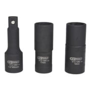 KS Tools 1/2" Jeu de douilles double à chocs, 3pcs.,17-19mm-5