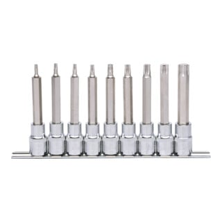 KS Tools 1/2" Jeu de douilles tournevis TX CHROMEplus, longues, 9 pcs. T20-T60