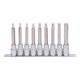 KS Tools 1/2" Jeu de douilles tournevis TX CHROMEplus, longues, 9 pcs. T20-T60-1
