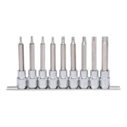 KS Tools 1/2" Jeu de douilles tournevis TX CHROMEplus, longues, 9 pcs. T20-T60