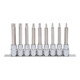 KS Tools 1/2" Jeu de douilles tournevis TX CHROMEplus, longues, 9 pcs. T20-T60-3