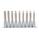 KS Tools 1/2" Jeu de douilles tournevis TX percé CHROMEplus, longues, 9 pcs.TB20-TB60-1