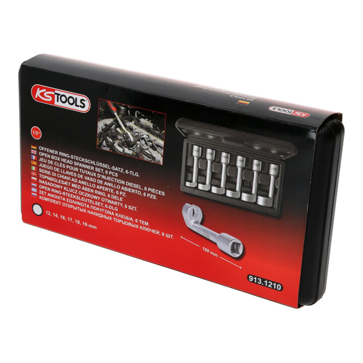 KS Tools 1/2" Jeux de clés pour tuyaux d'injection diesel, 6 pcs.