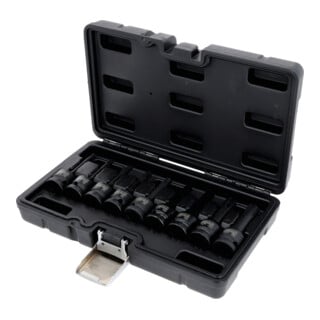 KS Tools 1/2" krachtbit dopset voor RIBE schroeven, 9 stuks