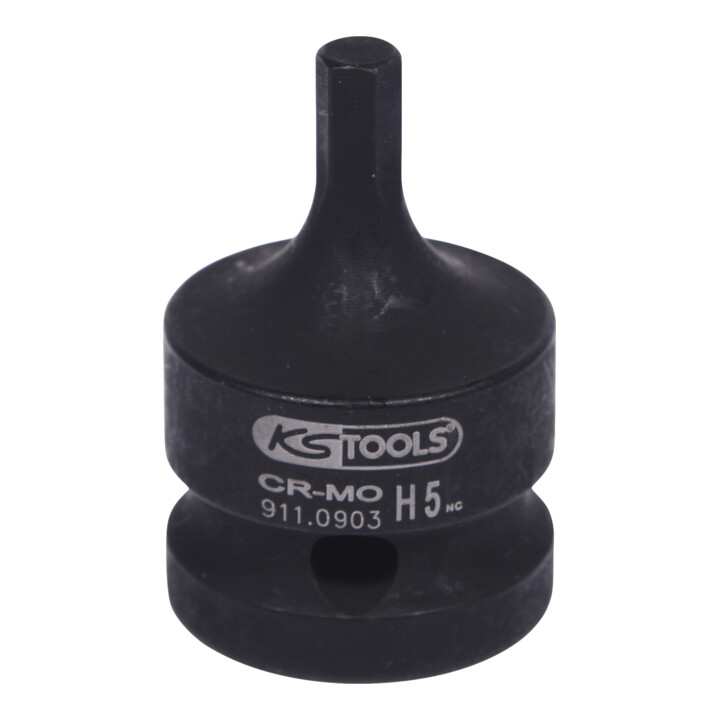 KS Tools 1/2" krachtdop bit, kort, 5 mm