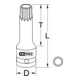 KS Tools 1/2" krachtdop bit meertands, lang, M16