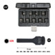 KS Tools 1/2" krachtdop bitset meertands, 9 stuks