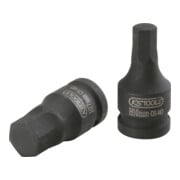 KS Tools 1/2" Kraft-Bit-Stecknuss Innensechskant, kurz