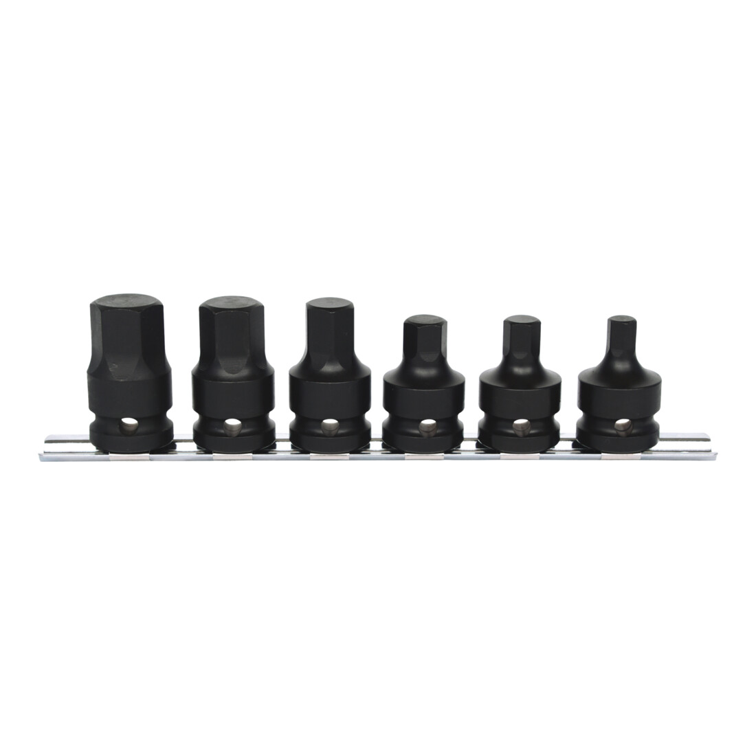 KS Tools 1/2" Kraft-Bit-Stecknuss-Satz, kurz, 6-teilig