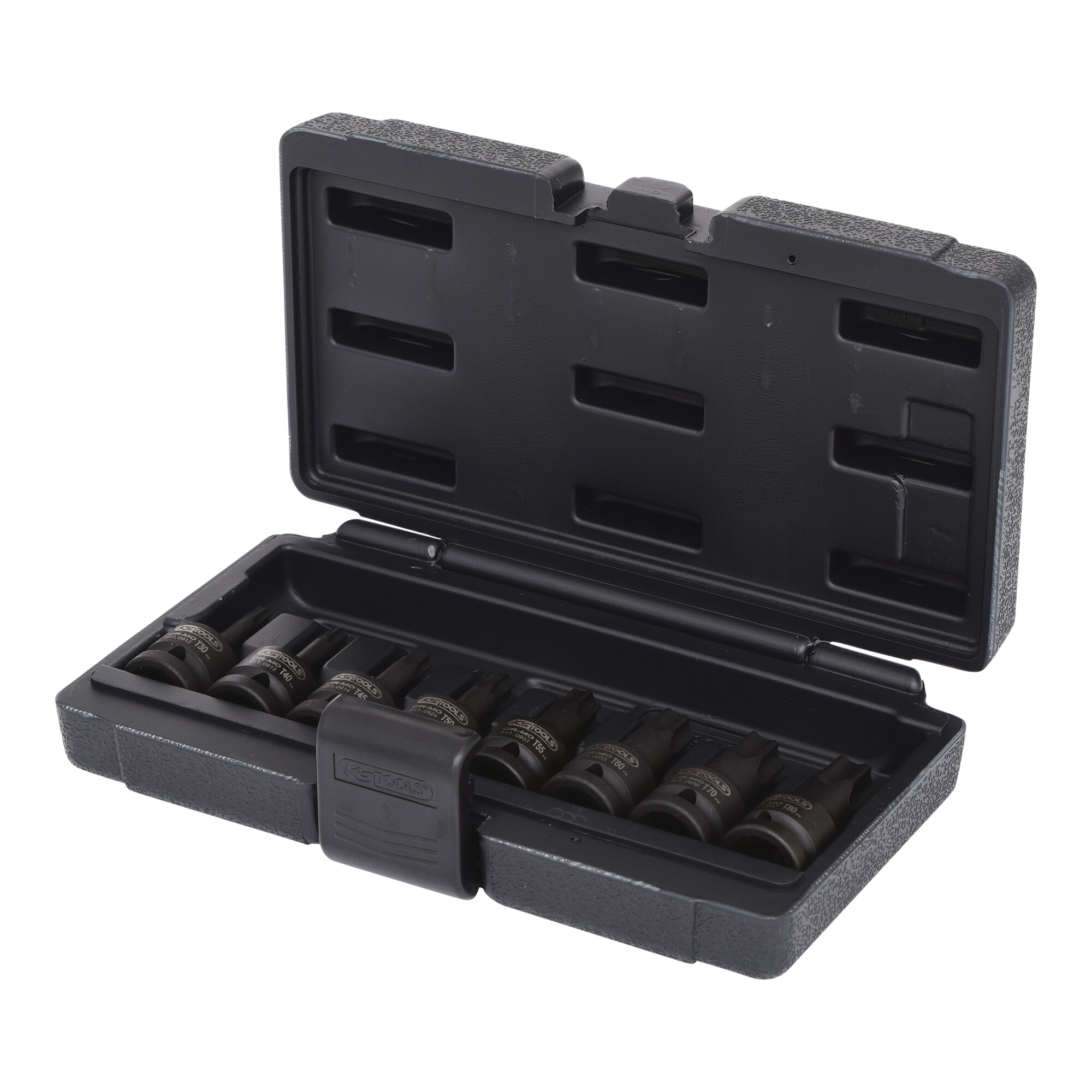 KS Tools 1/2" Kraft-Bit-Stecknuss-Satz TX, 8-teilig, T30-T80 kurze Ausführung
