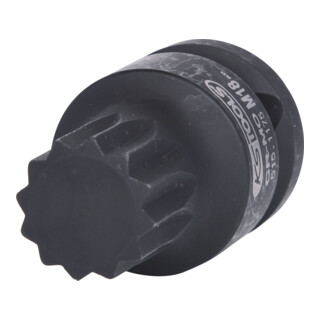 KS Tools 1/2" Kraft-Bit-Stecknuss XZN,kurz,M18