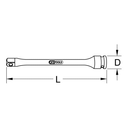 KS Tools 1/2" Kraft-Torsions-Verlängerung