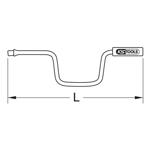 Outils KS Manivelle en acier inoxydable