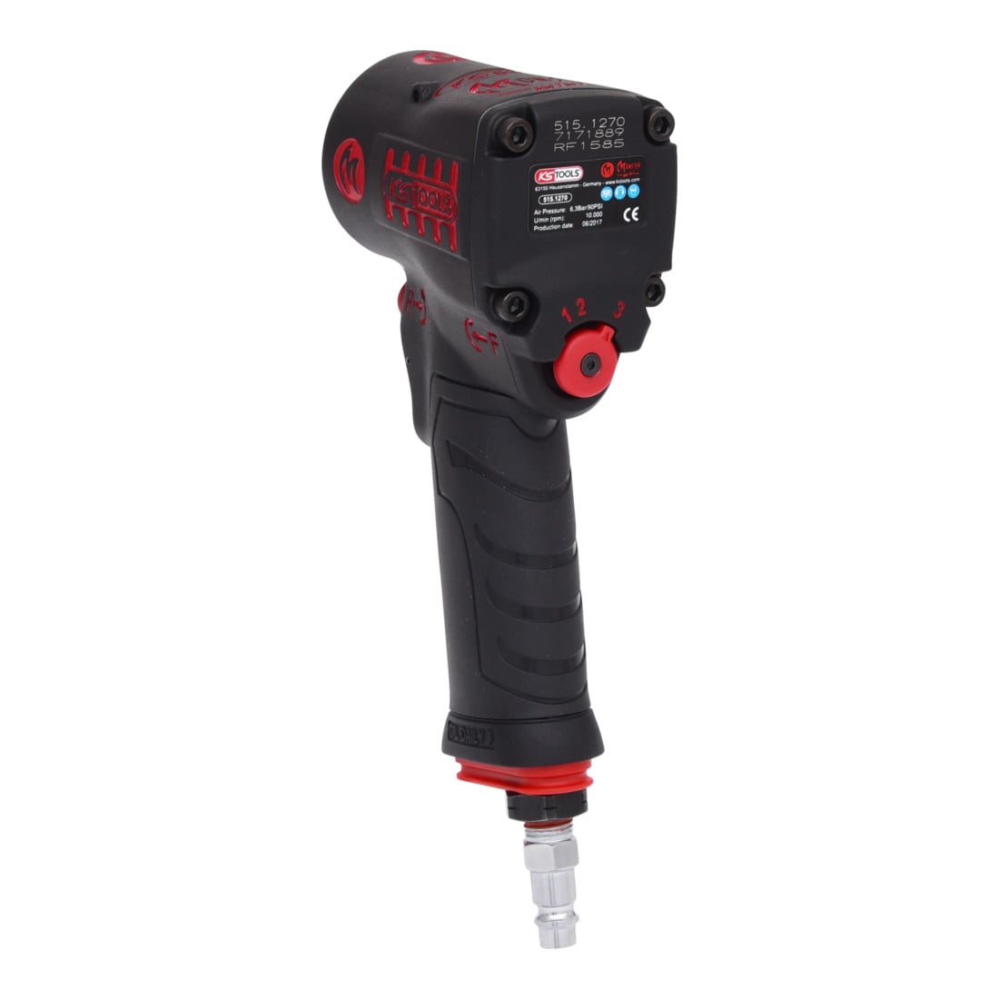 KS Tools 1/2" miniMONSTER Hochleistungs-Druckluft-Schlagschrauber 1.390 Nm
