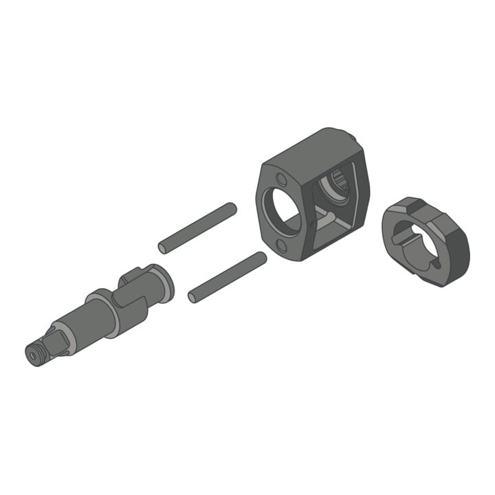 KS Tools 1/2" miniMONSTER pneumatische slagmoersleutel met groot vermogen 1.390 Nm