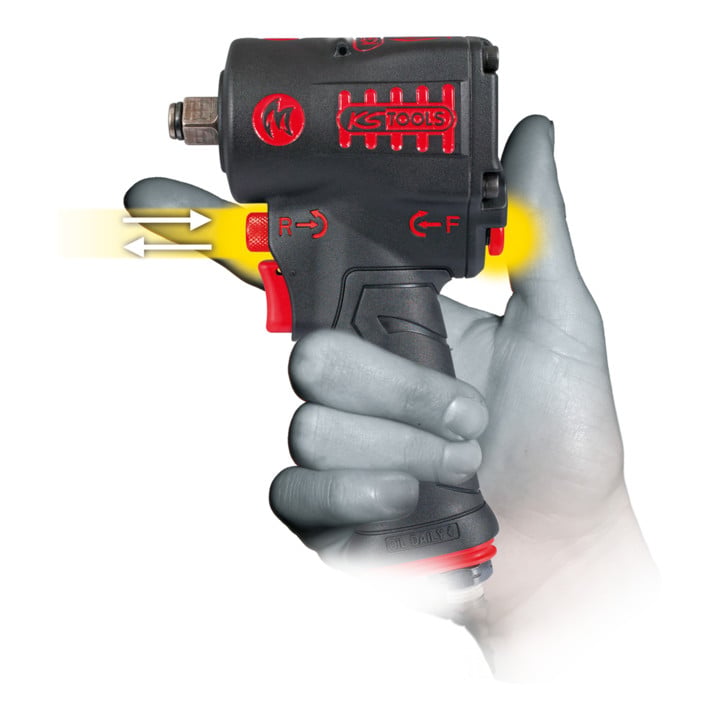 KS Tools 1/2" miniMONSTER pneumatische slagmoersleutel met groot vermogen 1.390 Nm