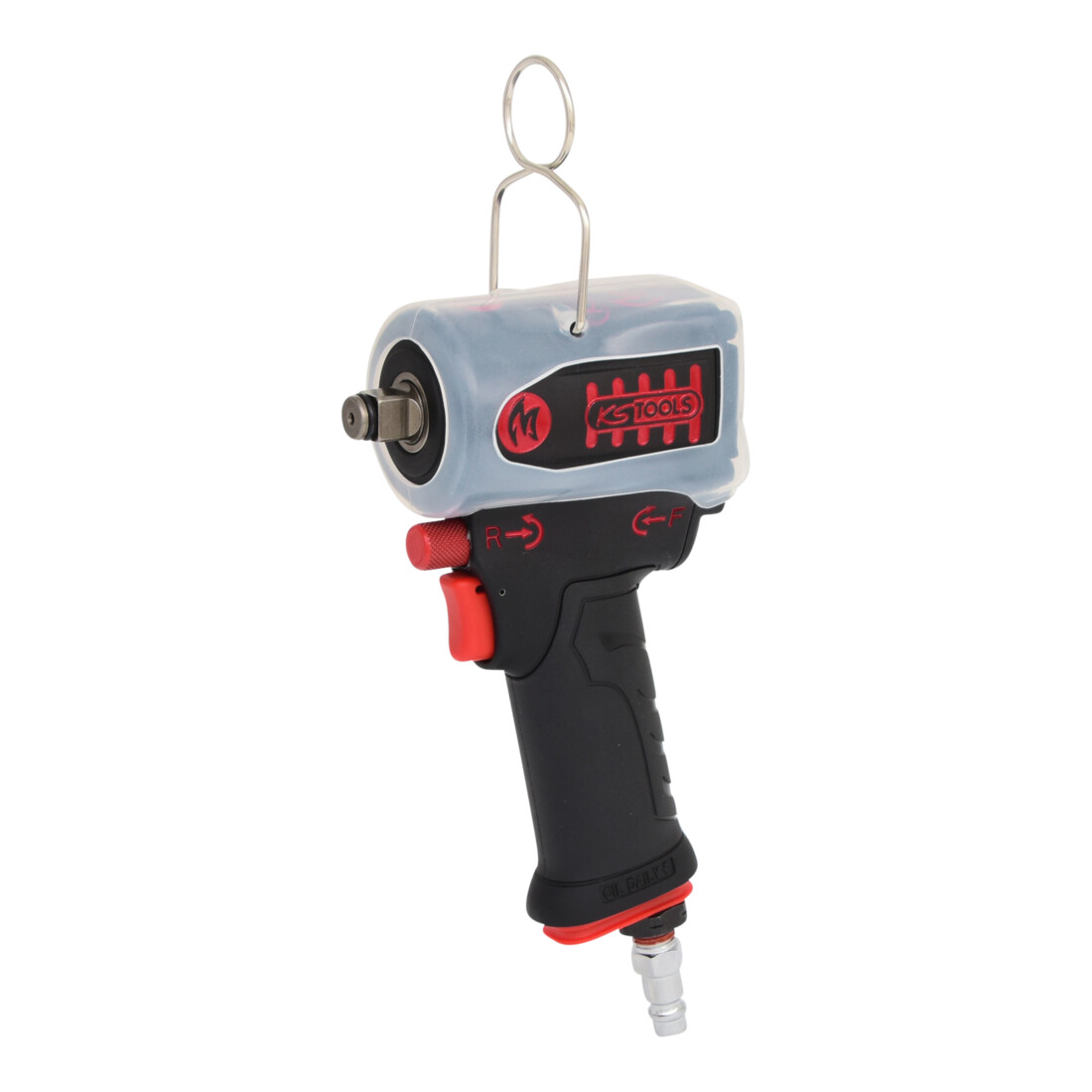 KS Tools 1/2" minimonSTER pneumatische slagmoersleutel met groot vermogen 1.390 Nm, met beschermkap