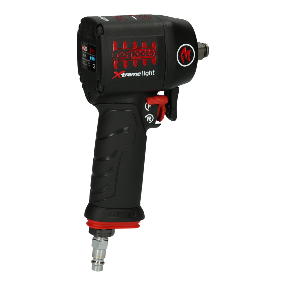 KS Tools 1/2" miniMONSTER Xtremelight pneumatische slagmoersleutel met groot vermogen 1.390 Nm