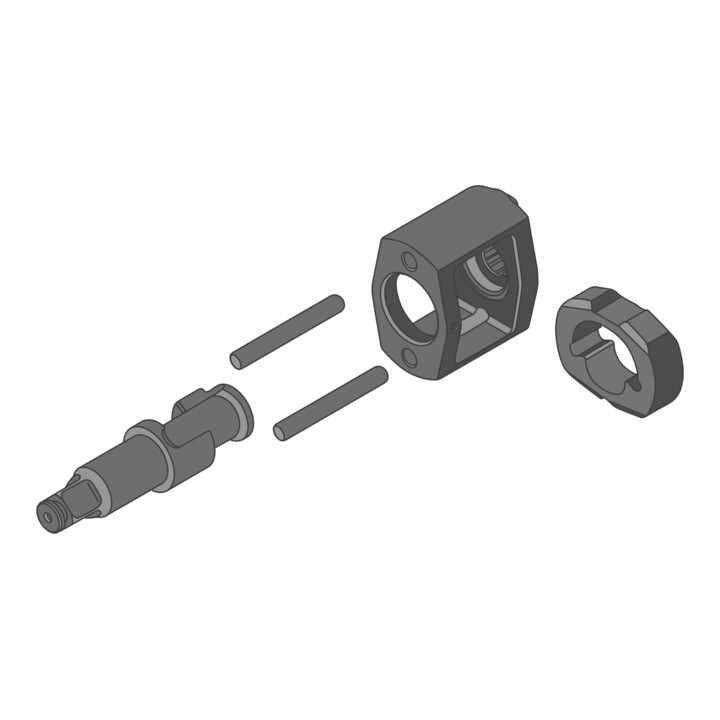 KS Tools 1/2" miniMONSTER Xtremelight pneumatische slagmoersleutel met groot vermogen 1.390 Nm