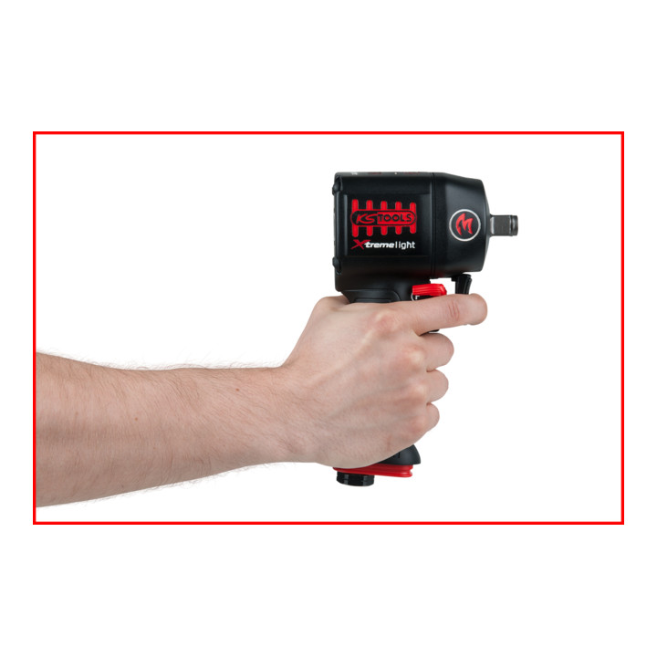 KS Tools 1/2" miniMONSTER Xtremelight pneumatische slagmoersleutel met groot vermogen 1.390 Nm