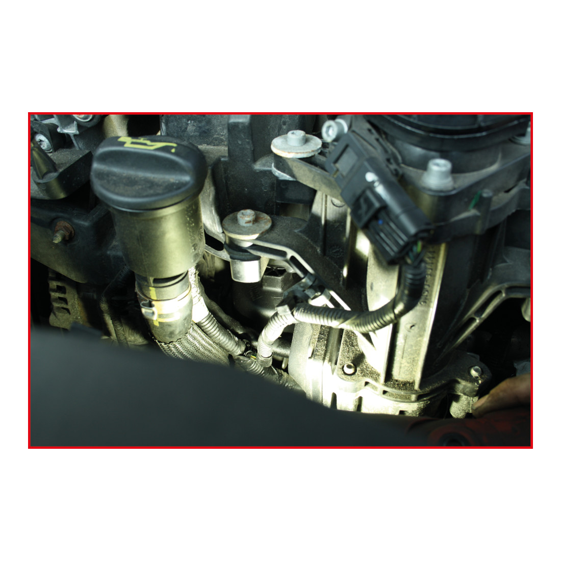 KS Tools 1/2" Ölfilterschlüssel für Doppelnockenwellen Dieselmotoren, 27 mm