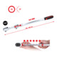 KS Tools 1/2" omschakelbare telescoopratel, extra lang, 72-tanden