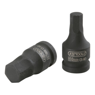 KS Tools 1/2" power bit bus, kort, 3/8"