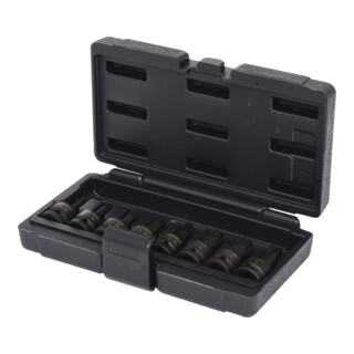 KS Tools 1/2" power bit dopsleutelset TX, 8-delig, T30-T80 korte uitvoering
